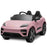 Officially Licensed Porsche Macan Turbo EV Kids Ride On SUV with Remote Control Icy Pink
