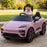 Officially Licensed Porsche Macan Turbo EV Kids Ride On SUV with Remote Control Icy Pink