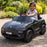 Officially Licensed Porsche Macan Turbo EV Kids Ride On SUV with Remote Control Jet Black