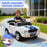 Officially Licensed Shelby Ford GT350 Kids Ride On Car with Remote Control White with Blue Cobra Stripes