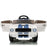 Officially Licensed Shelby Ford GT350 Kids Ride On Car with Remote Control White with Blue Cobra Stripes