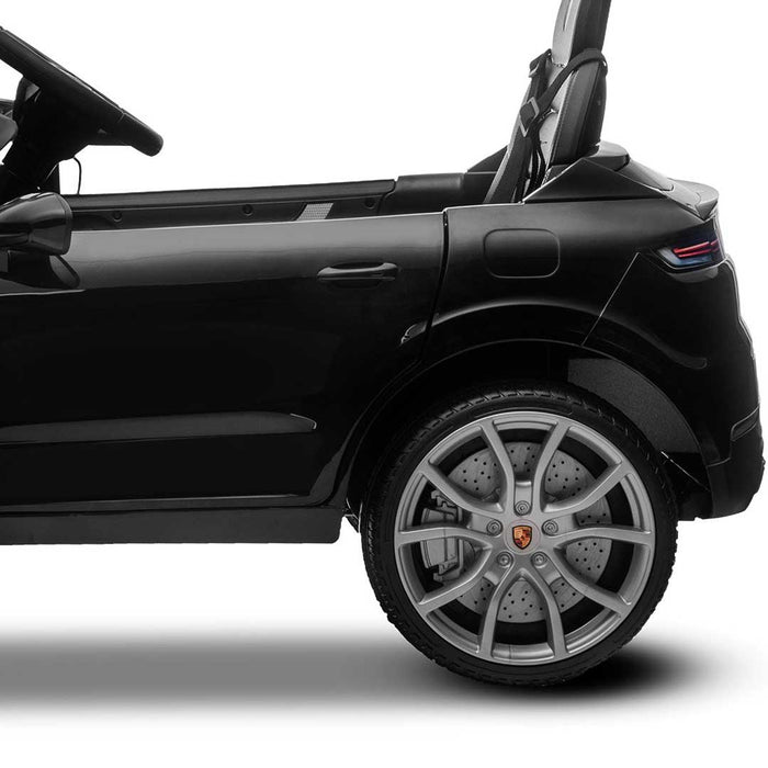 Officially Licensed Porsche Cayenne E Hybrid Coupe Kids Ride On SUV with Remote Control Midnight Black