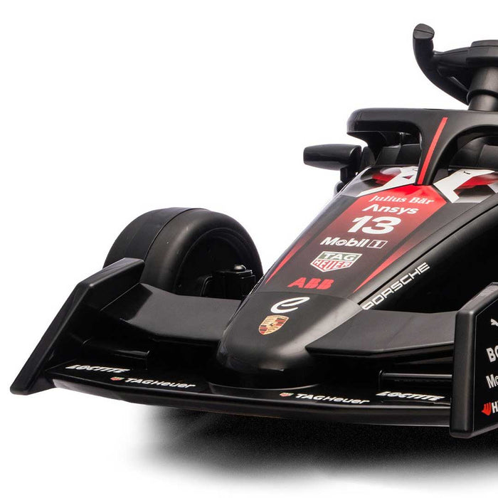 Officially Licensed Porsche Formula E Kids Ride On Car with Remote Control_Basalt Black