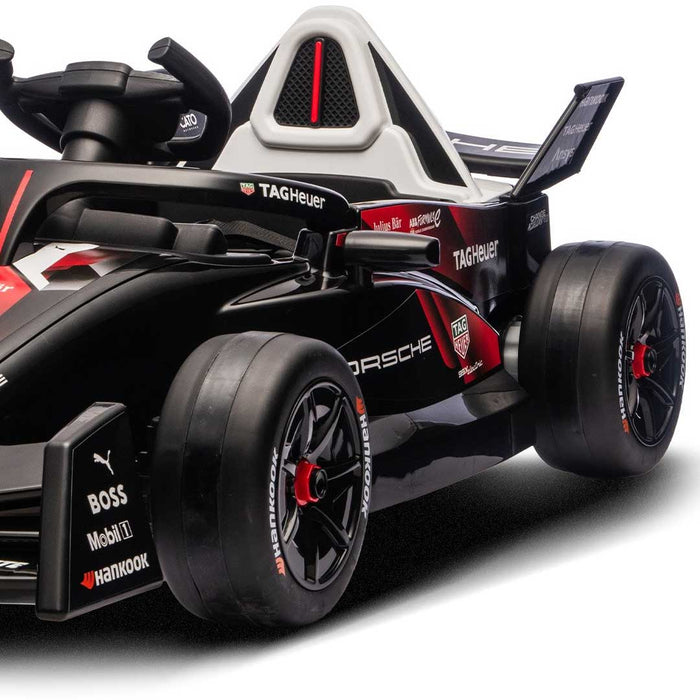Officially Licensed Porsche Formula E Kids Ride On Car with Remote Control_Basalt Black