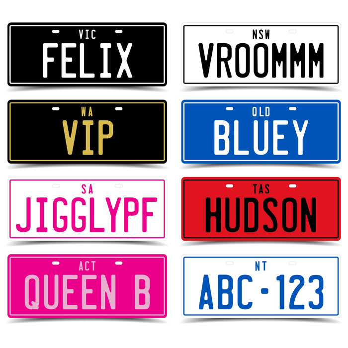 PLA ECO Printed Custom Personalised Mini Number Plate