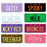 PLA ECO Printed Custom Personalised Mini Number Plate