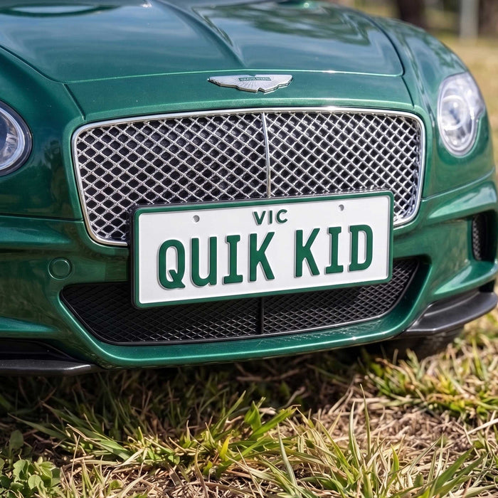 PLA ECO Printed Custom Personalised Mini Number Plate