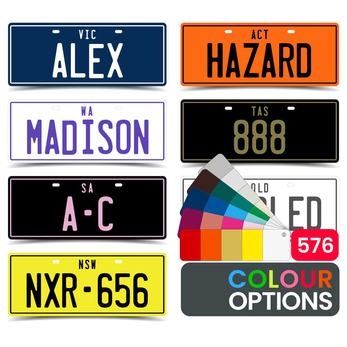 PLA ECO Printed Custom Personalised Mini Number Plate