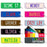 PLA ECO Printed Personalised Number Plate Key Ring For Kids & Adults