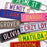 PLA ECO Printed Personalised Number Plate Key Ring For Kids & Adults