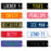 PLA ECO Printed Personalised Number Plate Key Ring For Kids & Adults