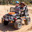 Peg Perego Gaucho Rock'in Two Seater Off Road Kids Ride On Car | Orange/Black