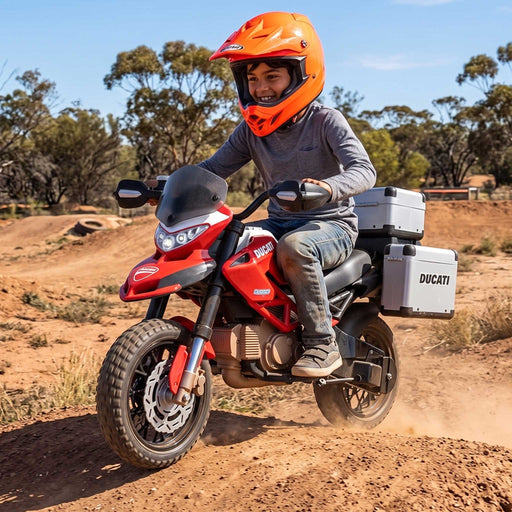 Peg Perego Officially Licensed Ducati Enduro Kids Ride On Motorbike Red and Black
