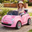 Peg Perego Officially Licensed Fiat 500 Star Kids Ride On Car | Pink (Limited Edition)