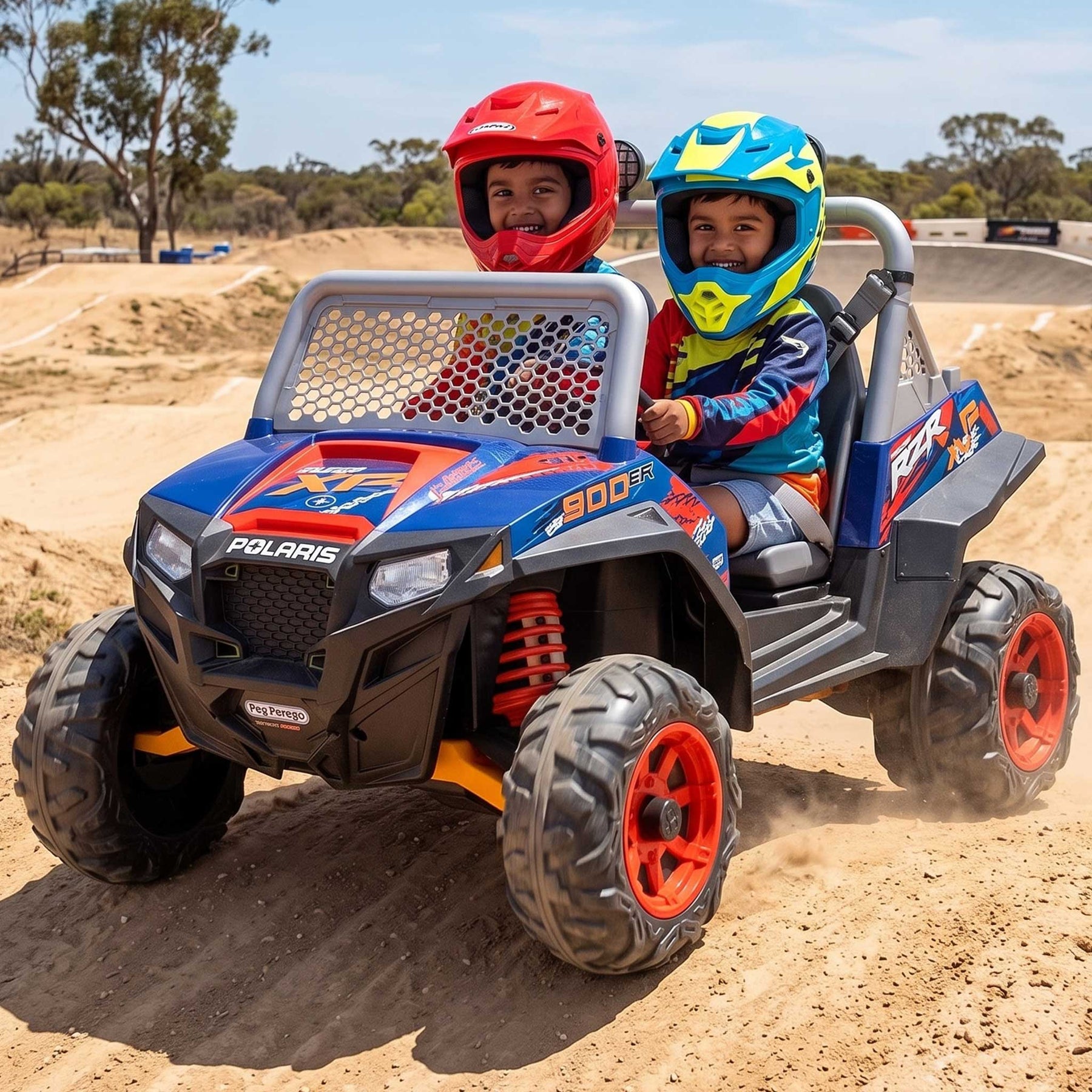 Peg Perego Officially Licensed Polaris RZR 900 XP Two Seater Kids Ride On Car