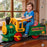 Peg Perego Santa Fe Express Kids Ride On Train with Figure 8 Track Green/Red/Yellow
