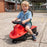 Premium Kids Ride On Swing Car | Bright Red