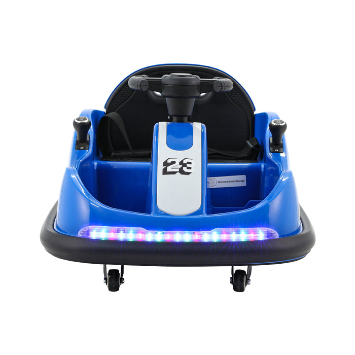 Retro Kids Ride On BUMPER Car with Remote Control | Royal Blue