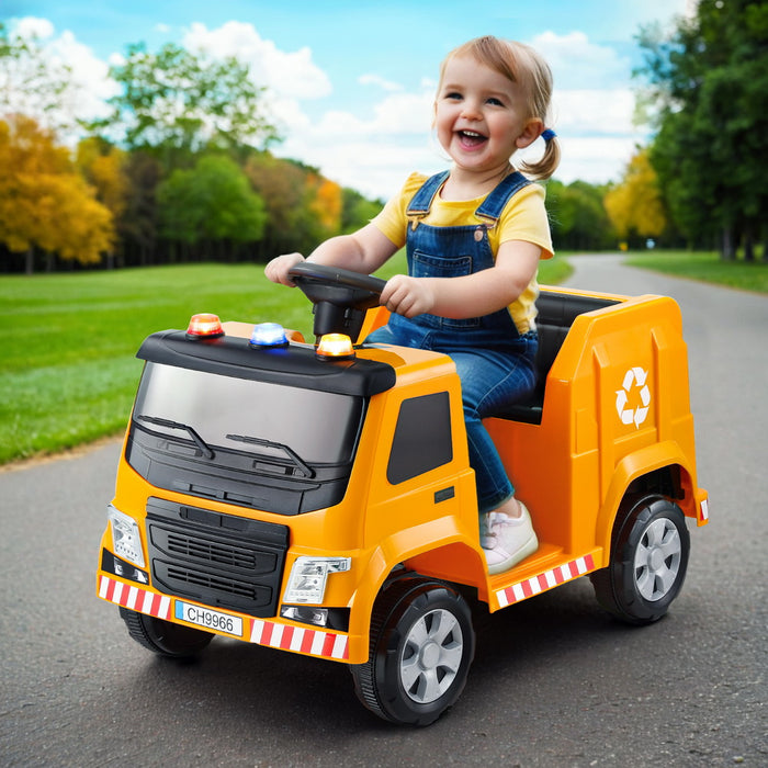 Recycling Garbage Truck Inspired Kids Ride On Car Truck with Pretend T RideOns