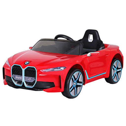 Officially Licensed BMW I4 Kids Ride On sports car with Remote Control | Royal Red