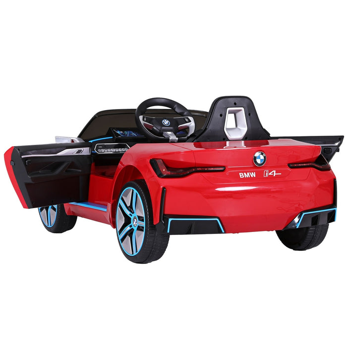 Officially Licensed BMW I4 Kids Ride On sports car with Remote Control | Royal Red