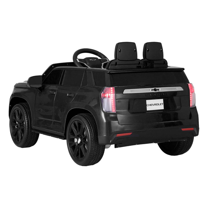 GM Chevrolet Tahoe Suburban Officially Licensed Off Road Kids Ride On Car with Remote Control | Chevy Black
