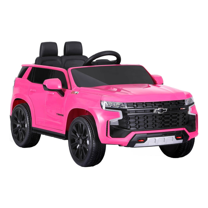 GM Chevrolet Tahoe Suburban Officially Licensed Off Road Kids Ride On Car with Remote Control | Caddy Pink