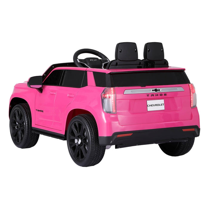 GM Chevrolet Tahoe Suburban Officially Licensed Off Road Kids Ride On Car with Remote Control | Caddy Pink