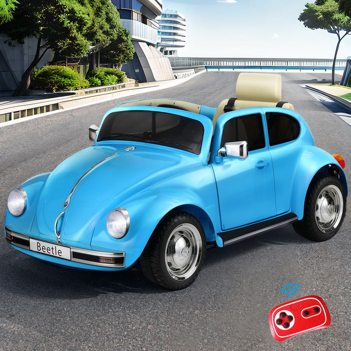 Volkswagon VW Beetle Officially Licensed Kids Ride On Car with Remote Control | Ocean Blue