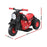 Kids Ride On Motorbike Motorcycle with Working Bubble Exhaust | Lava Red & Black