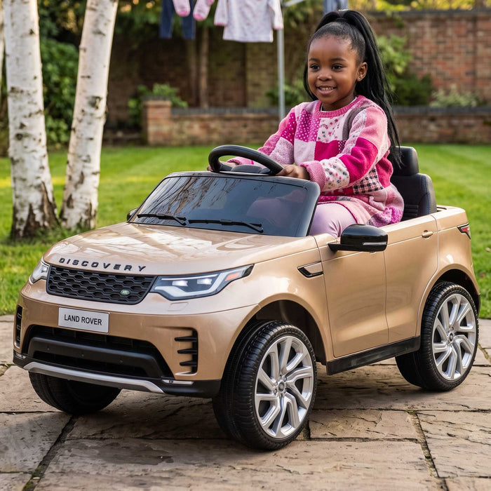 Range Rover Discovery Officially Licensed Kids Ride On Car with Remote Control |  Champagne