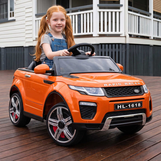 Range Rover Evoque Inspired Kids Ride On Car with Remote Control | Flame Orange