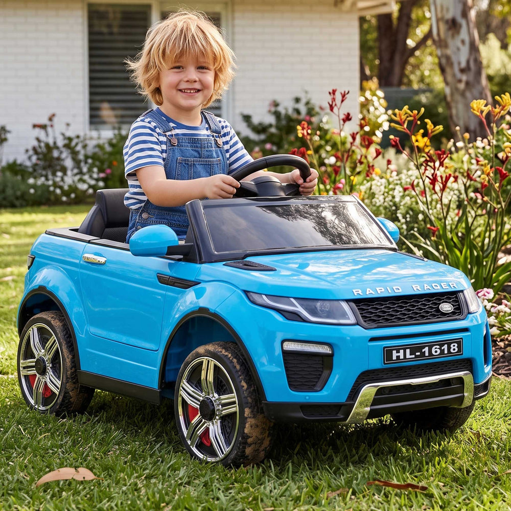 Range Rover Evoque Inspired Kids Ride On Car with Remote Control | Sky Blue (Limited Edition)