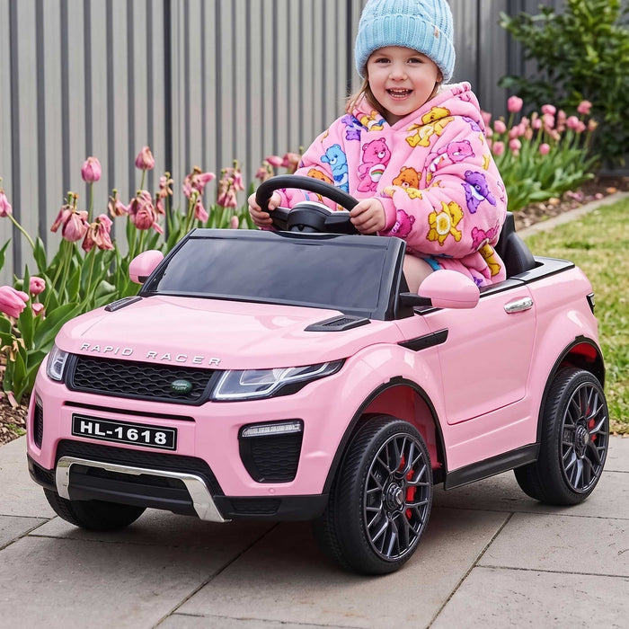 Range Rover Evoque Inspired Kids Ride On Car with Remote Control | Soft Pink