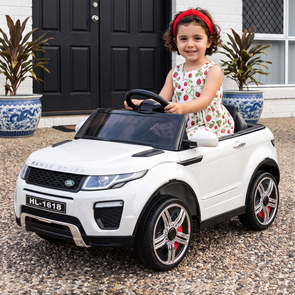 Range Rover Evoque Inspired Kids Ride On Car with Remote Control White