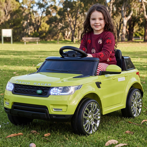 Range Rover Inspired Kids Ride On Car with Remote Control Green