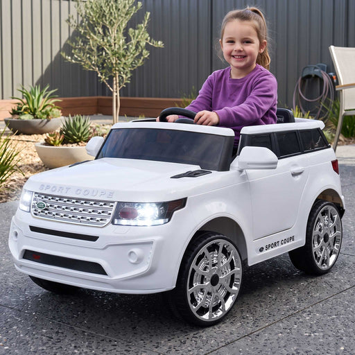 Range Rover Inspired Kids Ride On Car with Remote Control White