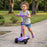 Rovo Junior 3 Wheel Electric Folding Scooter with Adjustable Heights Berry Purple