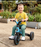 Deluxe Kids Tricycle Bike Ride On | Sky Blue (with Black)