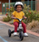 Deluxe Kids Tricycle Bike Ride On | White (with Black)