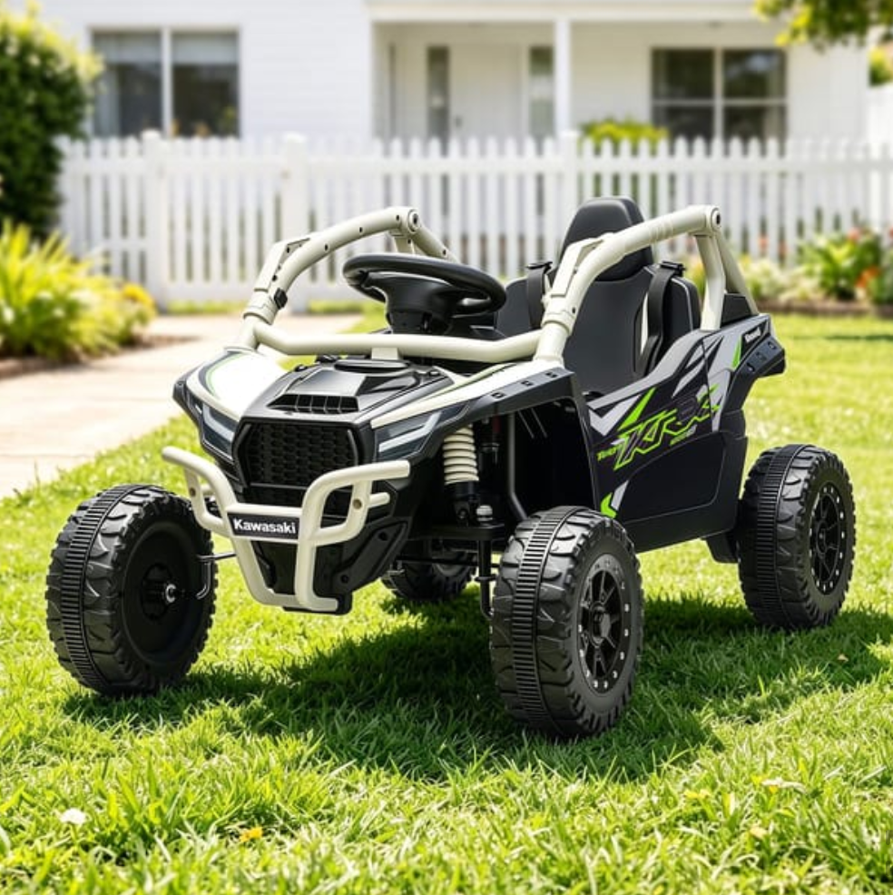 Deluxe Officially Licensed Kawasaki KRX 1000 Buggy 12V Off Road Kids Ride On Car with Remote Control | KRX Nitro