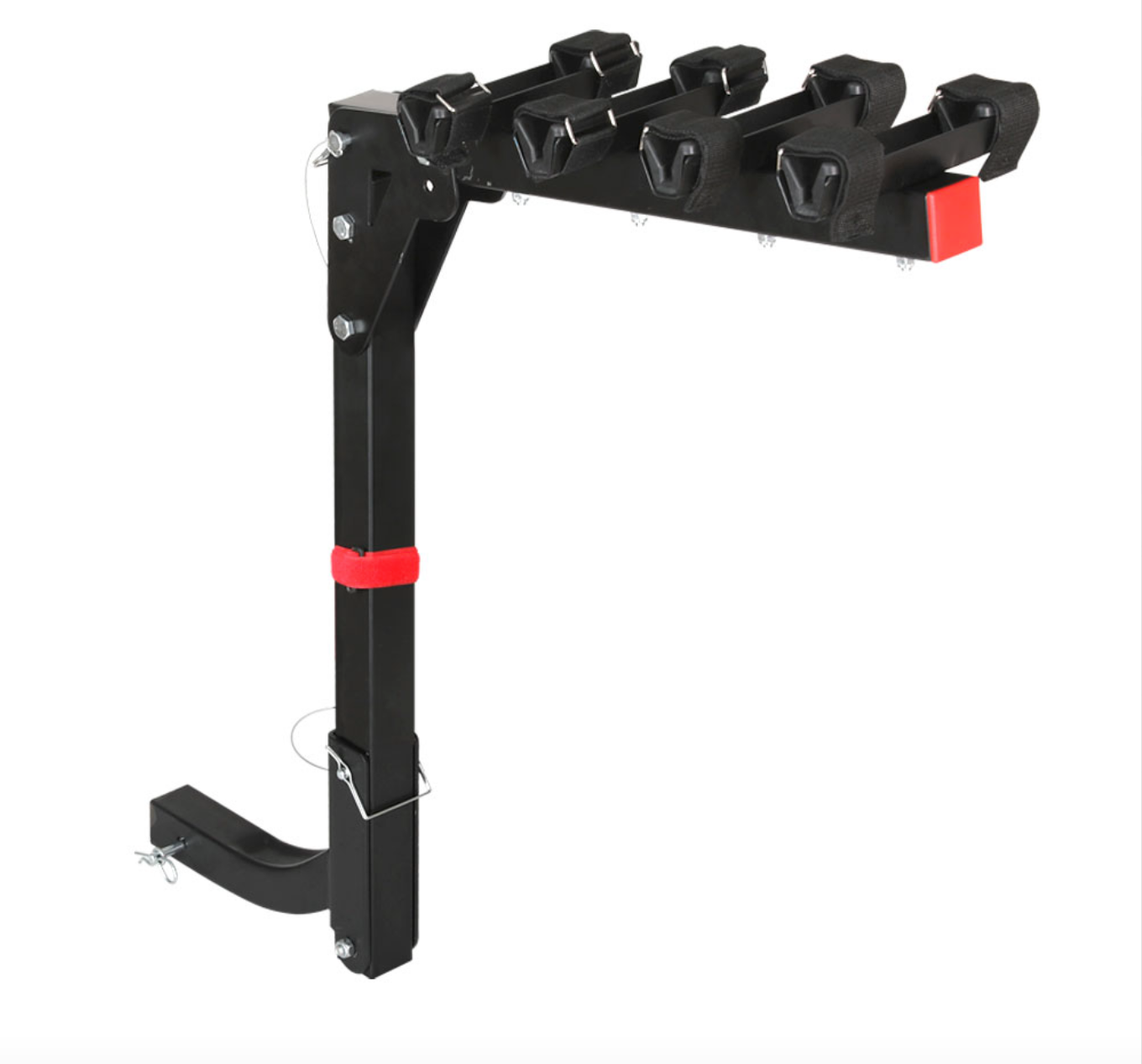 Stand Tall 22 Inch 4 Bike Foldable Rear Car Bike Rack | Black
