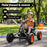Speed Racer Kids Adjustable Pedal Powered Go Kart Black