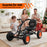 Speed Racer Kids Adjustable Pedal Powered Go Kart Black