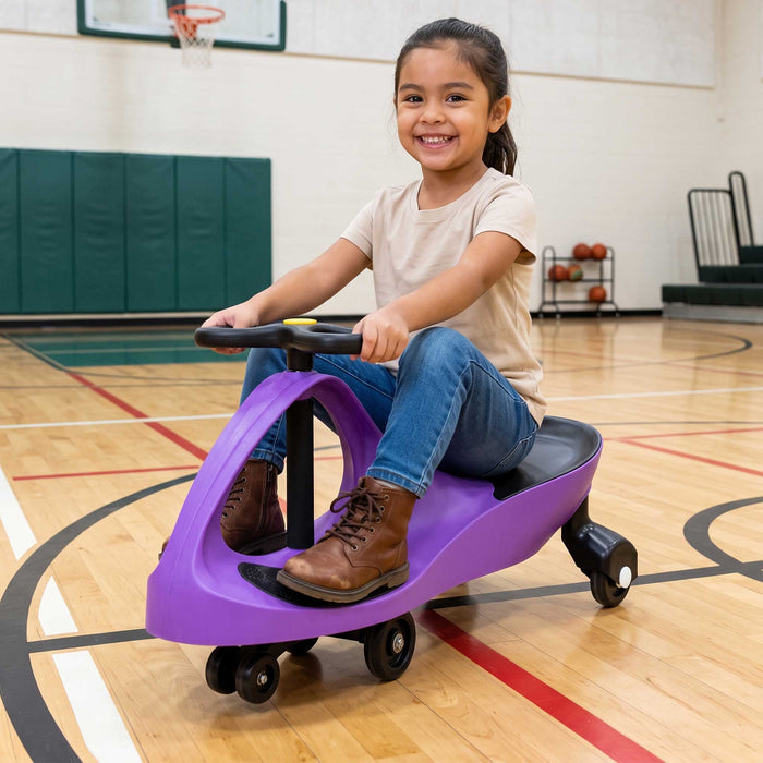 Sunny Days Kids Ride On Swing Car | Violet