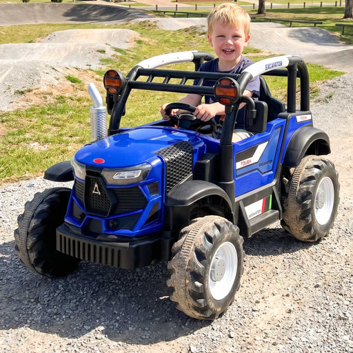 Super Buggy Inspired Kids Ride On Car with Remote Control | Glacier Blue & Black