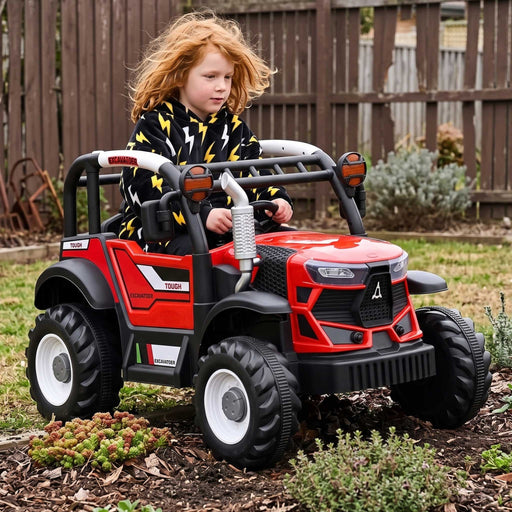 Super Buggy Inspired Kids Ride On Car with Remote Control | Desert Red & Black