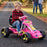 Super Racer Kids Pedal Powered Go Kart | Pink/Yellow