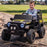 Toyota Jeep Inspired Kids Ride On Car with Remote Control & Detachable Shovel | Raven Black