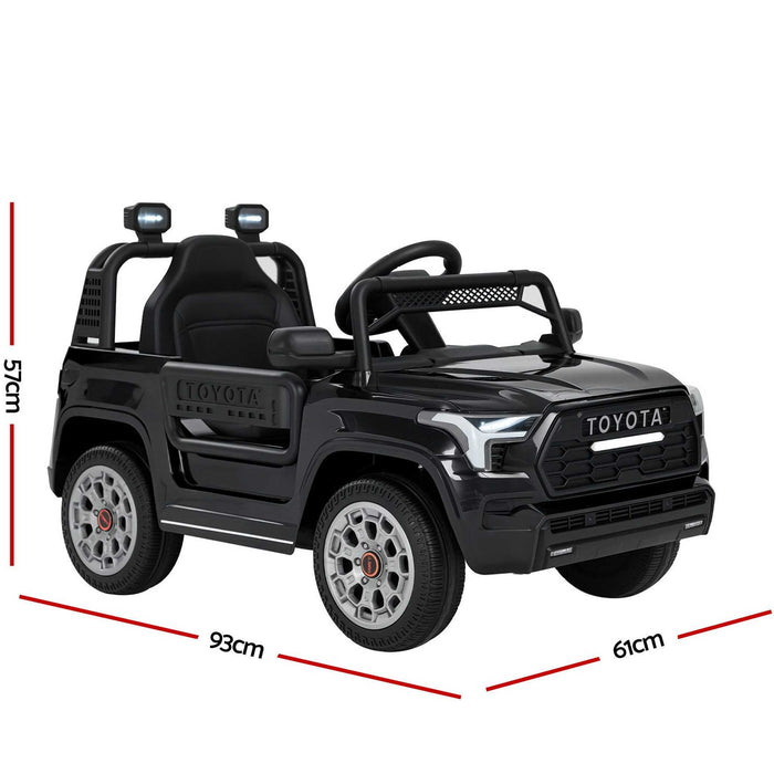 Toyota Sequoia TRD Pro Officially Licensed Off Road Kids Ride On Car with Remote Control-Black